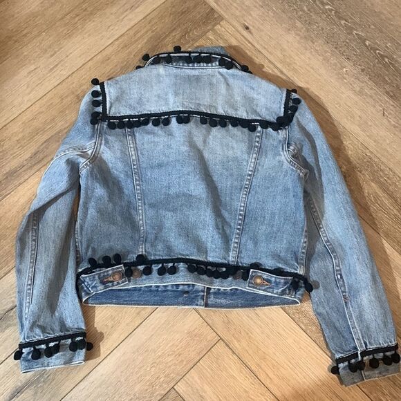 NWT Marc Jacobs Indigo Denim Pom Pom Jacket - Picture 10 of 10